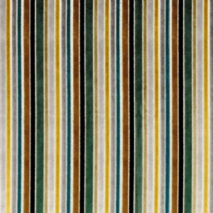 green striped velvet-chenille fabric from Casamance