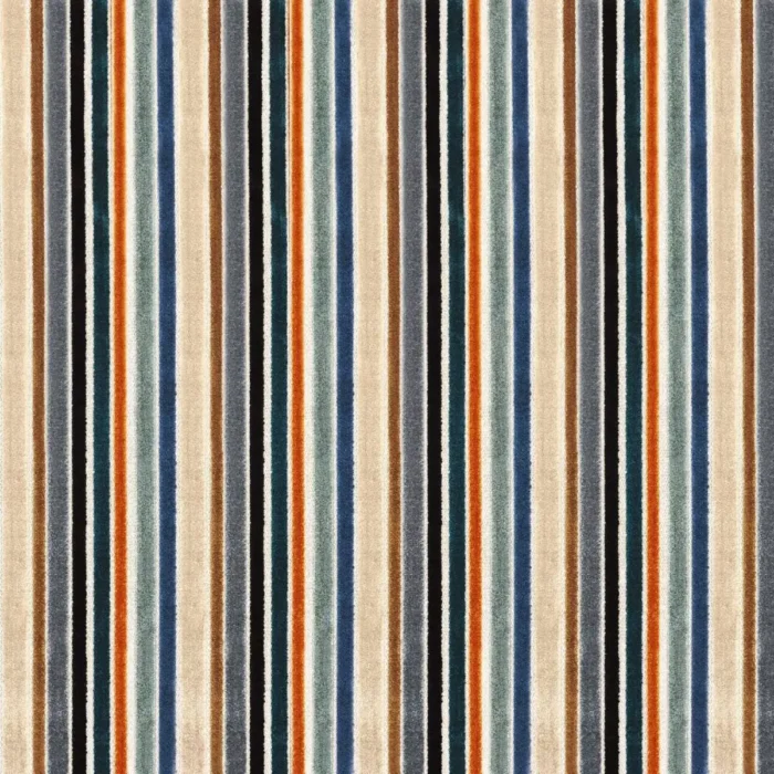 Georges Fabric - Bleu Multico swatch
