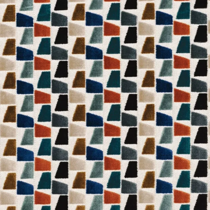 Paddington Fabric - Bleu Multico swatch