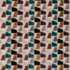 multicolour geometric velvet-chenille fabric from Casamance