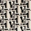 black-grey geometric velvet-chenille fabric from Casamance