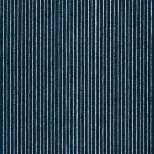 blue striped velvet-chenille fabric from Casamance