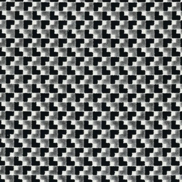 Baker Street Fabric - Gris / Noir De Lune swatch