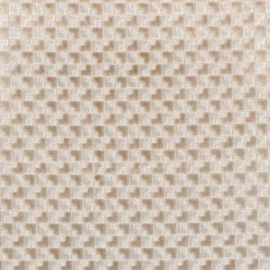 neutral geometric velvet-chenille fabric from Casamance