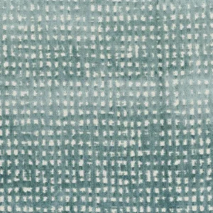 green geometric velvet-chenille fabric from Casamance