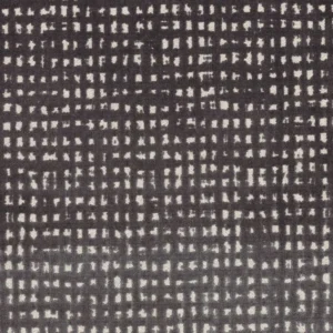 black-grey geometric velvet-chenille fabric from Casamance