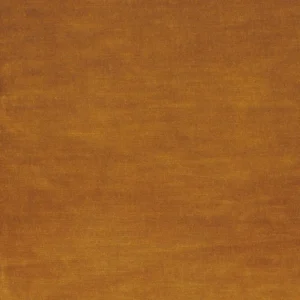 orange plain velvet-chenille fabric from Casamance