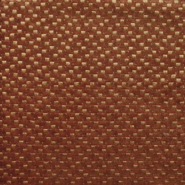 Mola Fabric - Orange Brulee by orange geometric embroideried fabric from Casamance