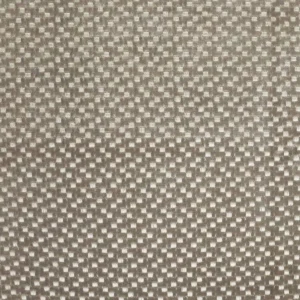 black-grey geometric embroideried fabric from Casamance