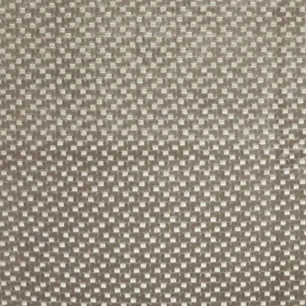 black-grey geometric embroideried fabric from Casamance