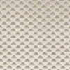 white geometric velvet-chenille fabric from Casamance