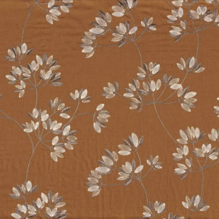 Nandina Fabric - Sepia swatch