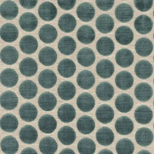 blue spotted velvet-chenille fabric from Casamance