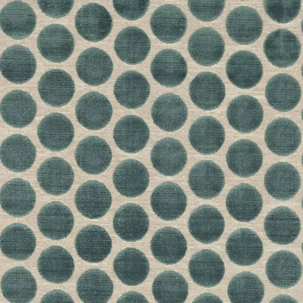 blue spotted velvet-chenille fabric from Casamance