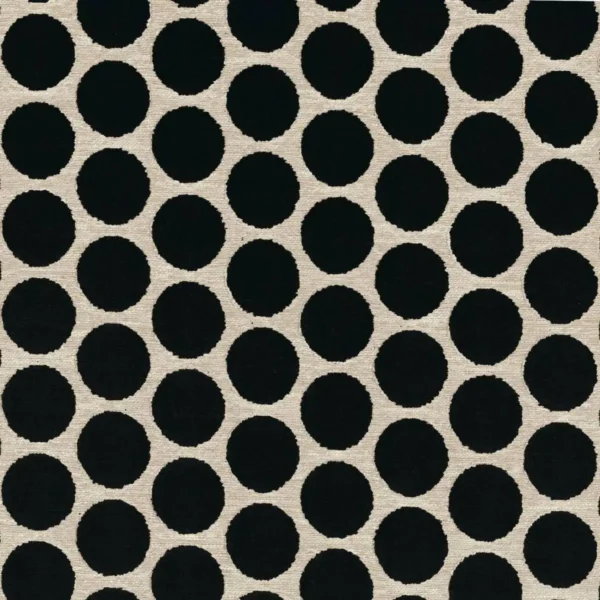 Fifties Fabric - Noir De Lune by black-grey spotted misc fabric from Casamance