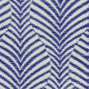 blue geometric woven fabric from Casamance