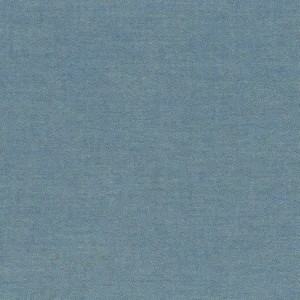 blue plain woven fabric from Casamance