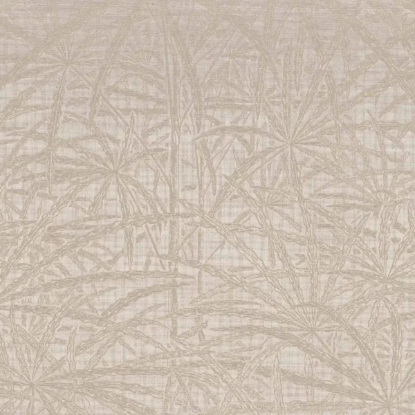 brown botanical woven fabric from Casamance