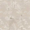 black-grey botanical embroideried fabric from Casamance