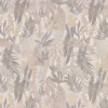 black-grey botanical jacquard fabric from Casamance