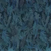 blue botanical jacquard fabric from Casamance