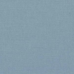 blue plain woven fabric from Casamance