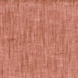 orange plain linen fabric from Casamance