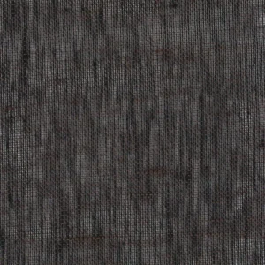 black-grey plain linen fabric from Casamance