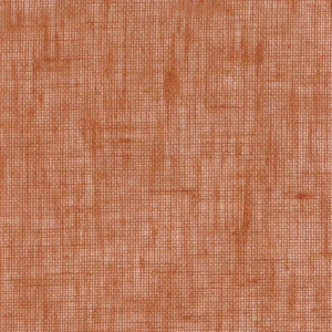 orange plain linen fabric from Casamance