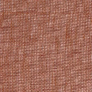 orange plain linen fabric from Casamance