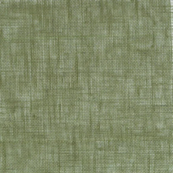 Illusion 150 Fabric - Vert Mousse by green plain linen fabric from Casamance
