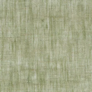 green plain linen fabric from Casamance