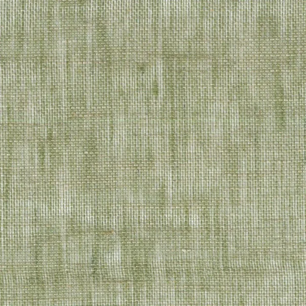 Illusion 150 Fabric - Vert Tilleul by green plain linen fabric from Casamance