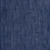 blue plain linen fabric from Casamance