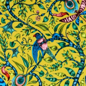 multicolour animal velvet-chenille fabric from Emma Shipley