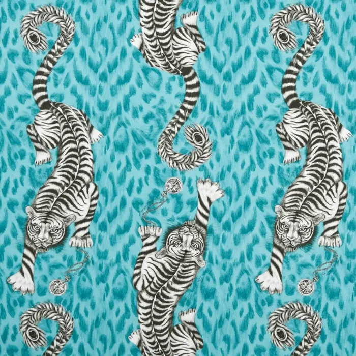 Tigris Fabric - Teal swatch