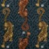 black-grey animal cotton fabric from Emma Shipley