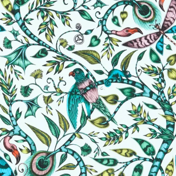 multicolour animal cotton fabric from Emma Shipley