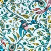 blue animal cotton fabric from Emma Shipley
