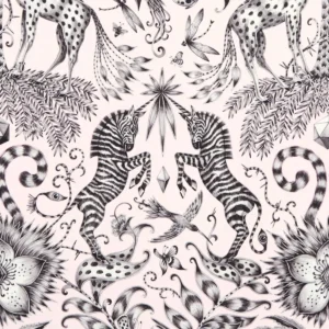 pink animal cotton fabric from Emma Shipley