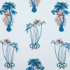 blue animal cotton fabric from Emma Shipley