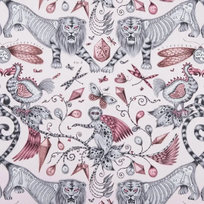 Extinct Fabric - Pink swatch