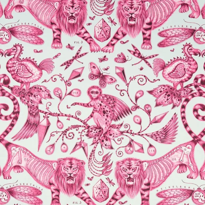 Extinct Fabric - Magenta swatch