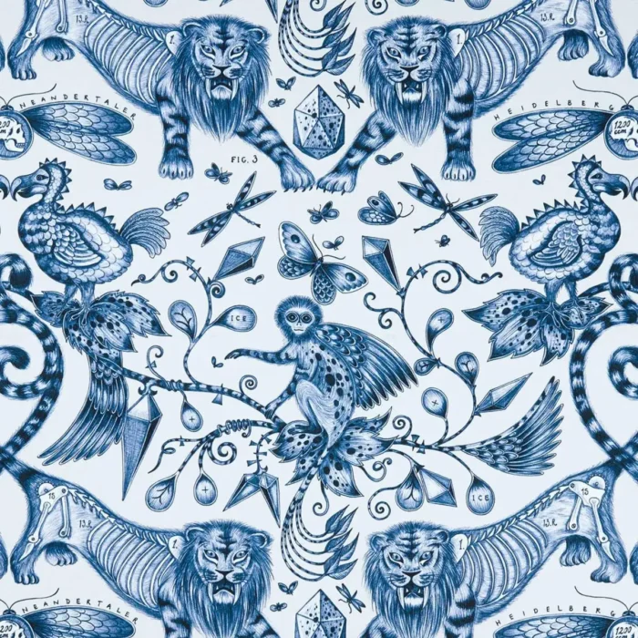 Extinct Fabric - Blue swatch