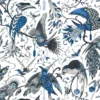 black-grey animal cotton fabric from Emma Shipley