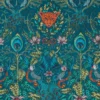 blue animal cotton fabric from Emma Shipley