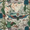 multicolour animal linen fabric from Emma Shipley