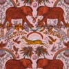 pink animal cotton fabric from Emma Shipley