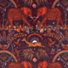 multicolour animal velvet-chenille fabric from Emma Shipley