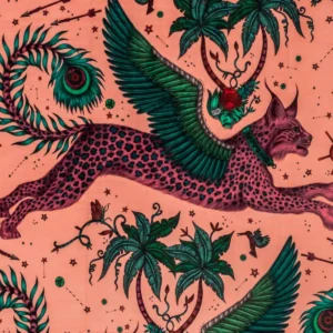 multicolour animal velvet-chenille fabric from Emma Shipley